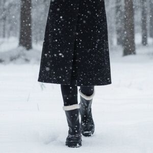 𝙇𝙖𝙨𝙩 5, 6 & 8🖤Fur Lined Round Toe Lugged Boot